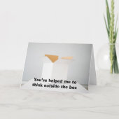 Denk buiten de doos na kaart (Voorkant)