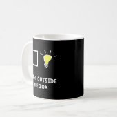 Denk buiten de doos na koffiemok (Voorkant links)