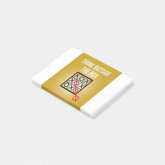 Denk buiten de Doos na Post-it® Notes (Schuin)