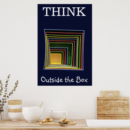 Denk buiten de Doos na Poster (Keuken)
