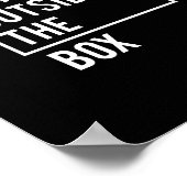 Denk buiten de doos na poster (Hoek)