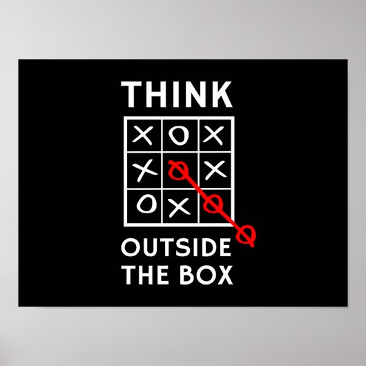 Denk buiten de doos na poster (Voorkant)