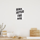 Denk buiten de doos na poster (Keuken)