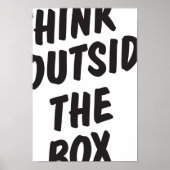 Denk buiten de doos na poster (Voorkant)