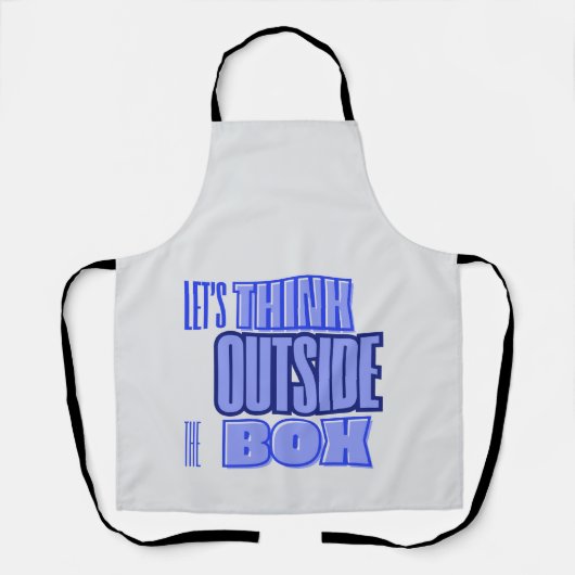 Denk buiten de Doos na Schort (Voorkant)