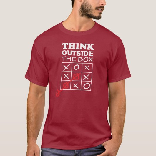 Denk buiten de Doos na T-shirt (Voorkant)