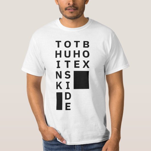 Denk buiten de Doos na T-shirt (Voorkant)
