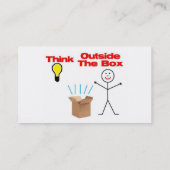 Denk buiten de doos na visitekaartje (Achterkant)