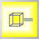 Denk buiten de doos! poster (Voorkant)