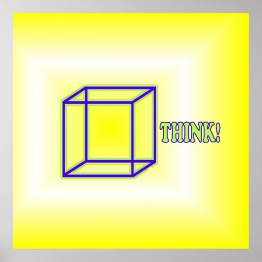 Denk buiten de doos! poster (Voorkant)