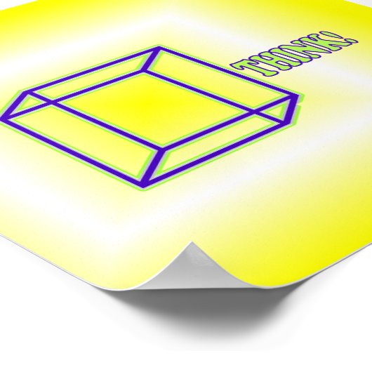 Denk buiten de doos! poster (Hoek)