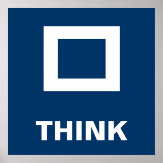 Denk buiten de doos poster