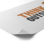 Denk buiten de doos poster (Hoek)