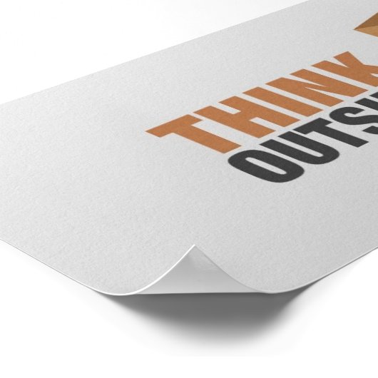 Denk buiten de doos poster (Hoek)