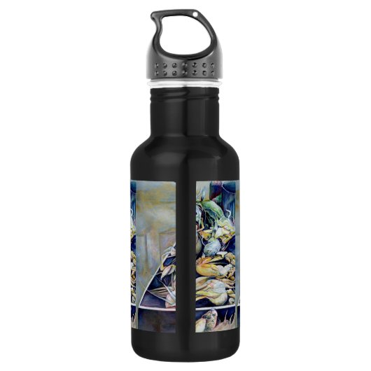 Denk buiten de doos, Singapore Waterfles (Achterkant)