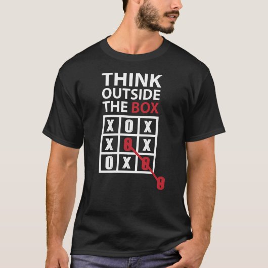 Denk buiten de doos t-shirt (Voorkant)