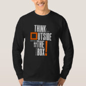 Denk buiten de doos T-shirt (Voorkant)
