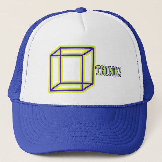 Denk buiten de doos! trucker pet (Voorkant)
