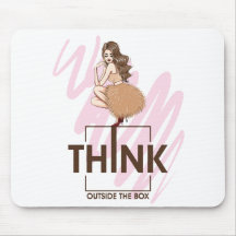 Denk buiten de doos vrouw