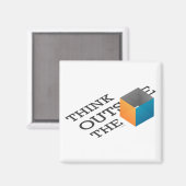 Denk buiten de doosmagneet magneet (Voorkant / Achterkant)