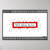 Denk buiten de Druk van de Doos Poster (Voorkant)