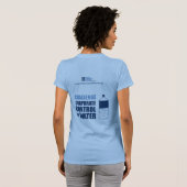 Denk buiten de fles na - Dames in de basistekst T-shirt (Achterkant volledig)