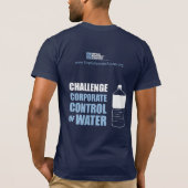 Denk buiten de fles na - Mannen marine T-Shirt (Achterkant)