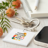 Denk Buiten de Kist – Creatief Sleutelhanger (Voorkant Rechts)
