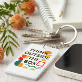 Denk Buiten de Kist – Creatief Sleutelhanger (Voorkant Rechts)