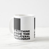 Denk Buiten De Kist Grappige Geek Nerd Mok (Voorkant links)