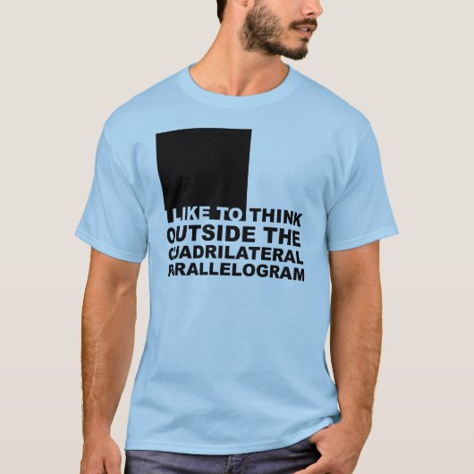 Denk Buiten De Kist Grappige T-Shirt (Voorkant)
