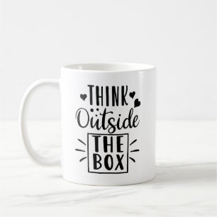 Denk Buiten De Kist Inspirerend Motiverend  Koffiemok