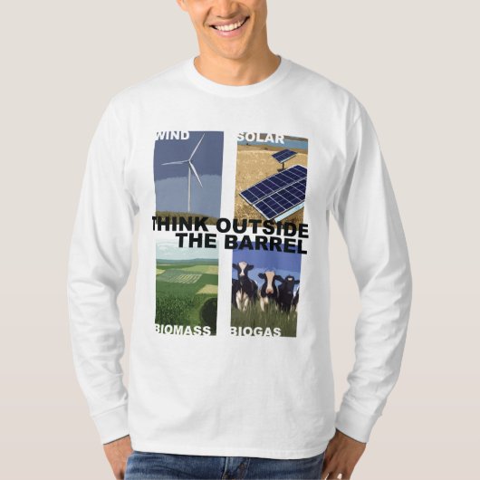 Denk buiten de loop na t-shirt (Voorkant)