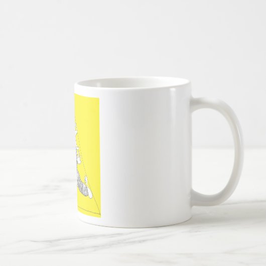 Denk buiten de tetraëder. koffiemok (Rechts)