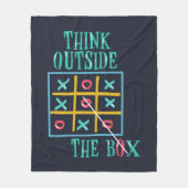 Denk buiten de Trip van de Camping van de Doos Fleece Deken (Voorkant)