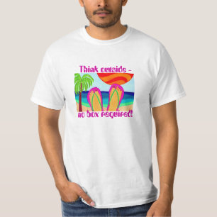 Denk buiten-geen doos vereist! t-shirt