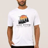 Denk buiten Geen doos Vereist T-shirt (Voorkant)