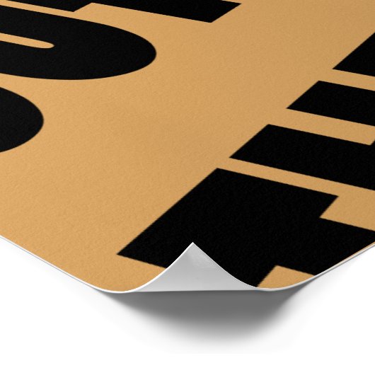 Denk buiten het Kader Funny Poster Sign (Hoek)