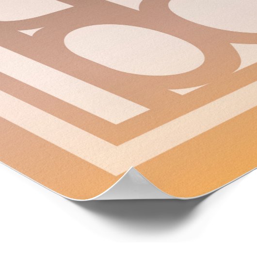 Denk buiten het ontwerp van de boxprijsopgave poster (Hoek)