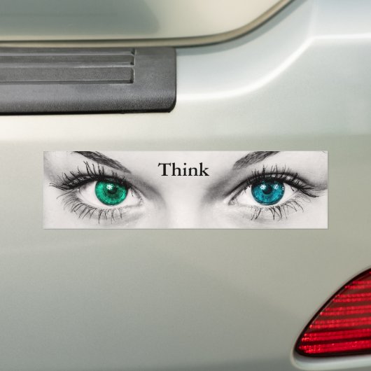Denk - Bumpersticker (Op auto)