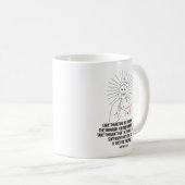 Denk daarom niet aan de toekomst koffiemok (Voorkant rechts)