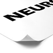 Denk dat de neuronale verbindingen gebeuren poster (Hoek)