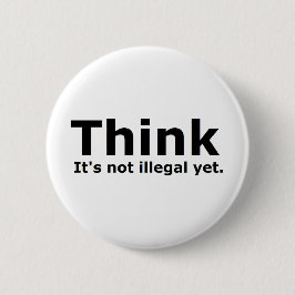 Denk dat het niet illegaal is, maar politiek gedoe ronde button 5,7 cm