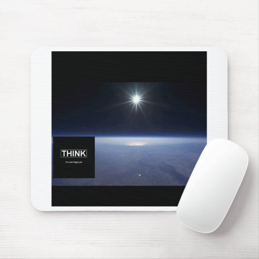 "Denk dat het nog niet illegaal is" FE Mousepad Muismat (Met muis)