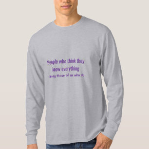 Denk dat je alles weet over de basis lange mouwen t-shirt