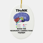 Denk dat je de neuronale verbindingen kunt realise keramisch ornament (Voorkant)