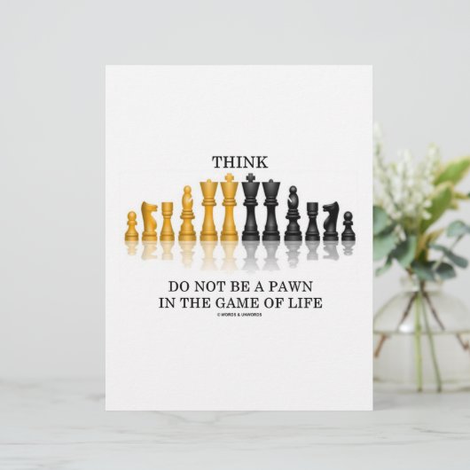 Denk dat je geen schaap in het spel bent (Staand voorkant)