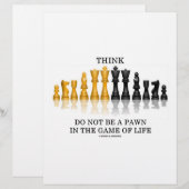 Denk dat je geen schaap in het spel bent (Voorkant / Achterkant)