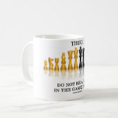 Denk dat je geen schaap in het spel bent koffiemok (Voorkant links)