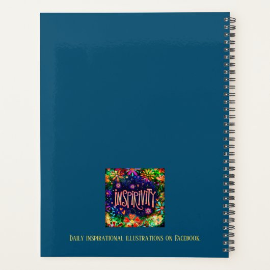 Denk dat je kunt  Inspirerend bloementrendy Planner (Achterkant)